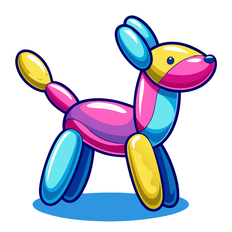 Balloon Twisted In Shape Of A Dog