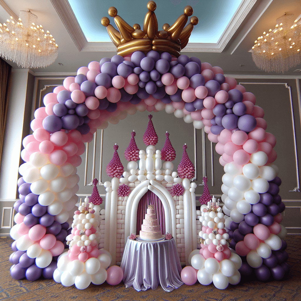 Princess Castle Balloon Arch